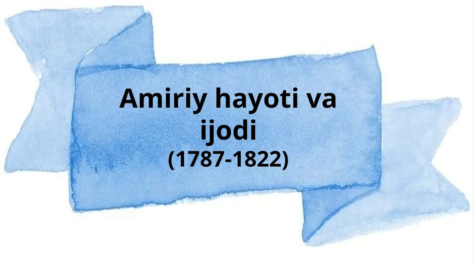 Amiriy hayoti va ijodi 1