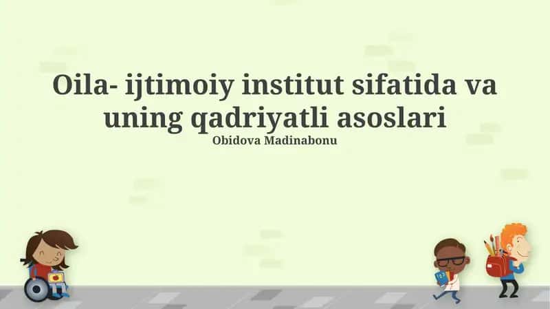 Oilaviy Ta'limning Samardorligi 1