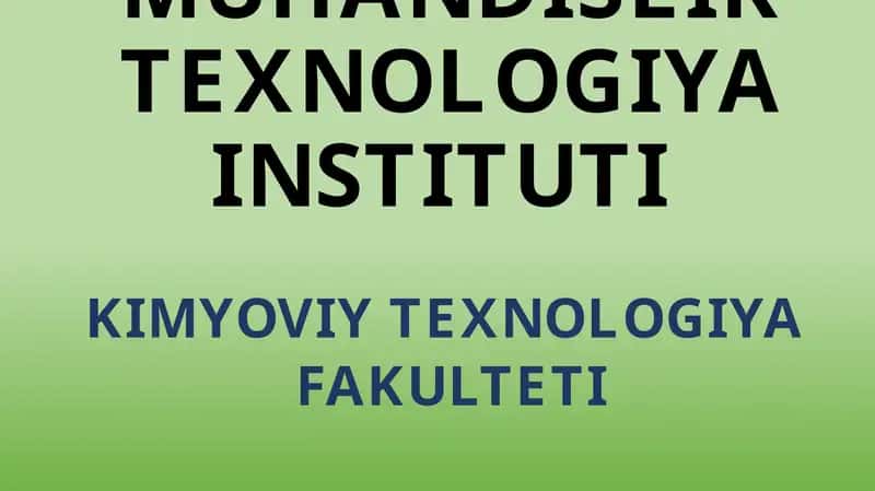 Fizik–kimyoviyanalizusullarireja 1