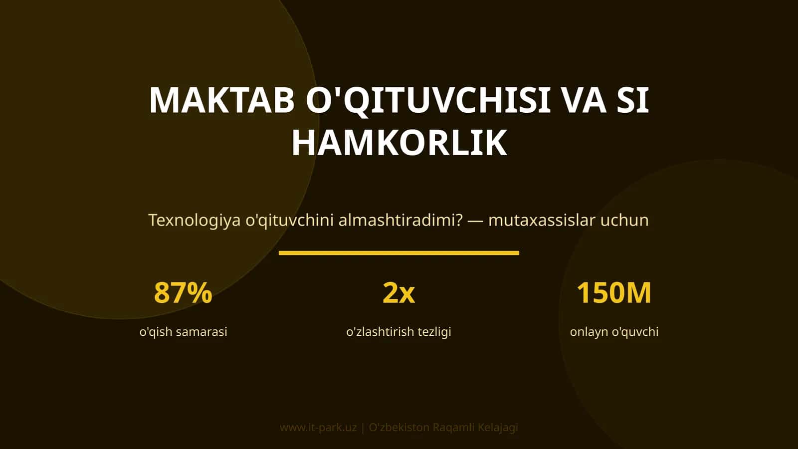 Maktab o'qituvchisi va SI hamkorlik 1