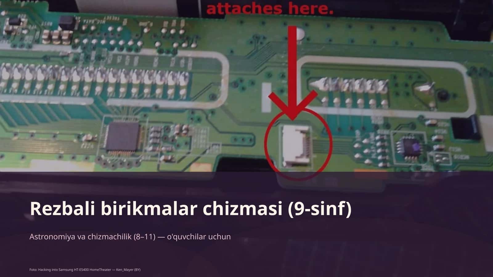 Rezbali birikmalar chizmasi (9-sinf) 1