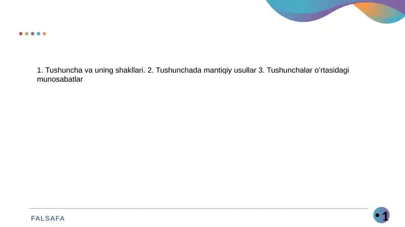 Tushunchalar va ularning turlari 1