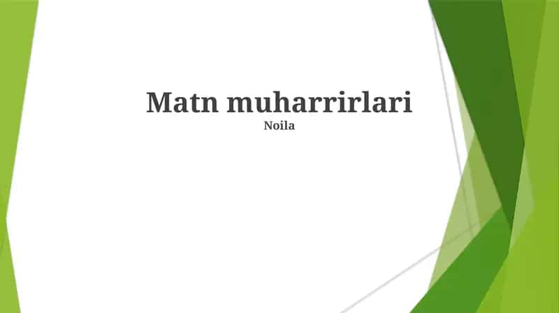 Matn muharrirlari 1