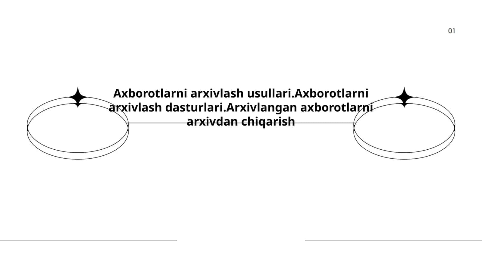 Axborotlarni arxivlash usullari 1