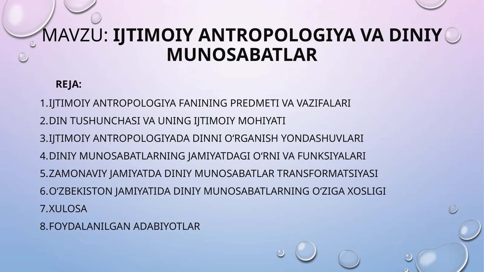 IJTIMOIY ANTROPOLOGIYA VA DINIY MUNOSABATLAR 1