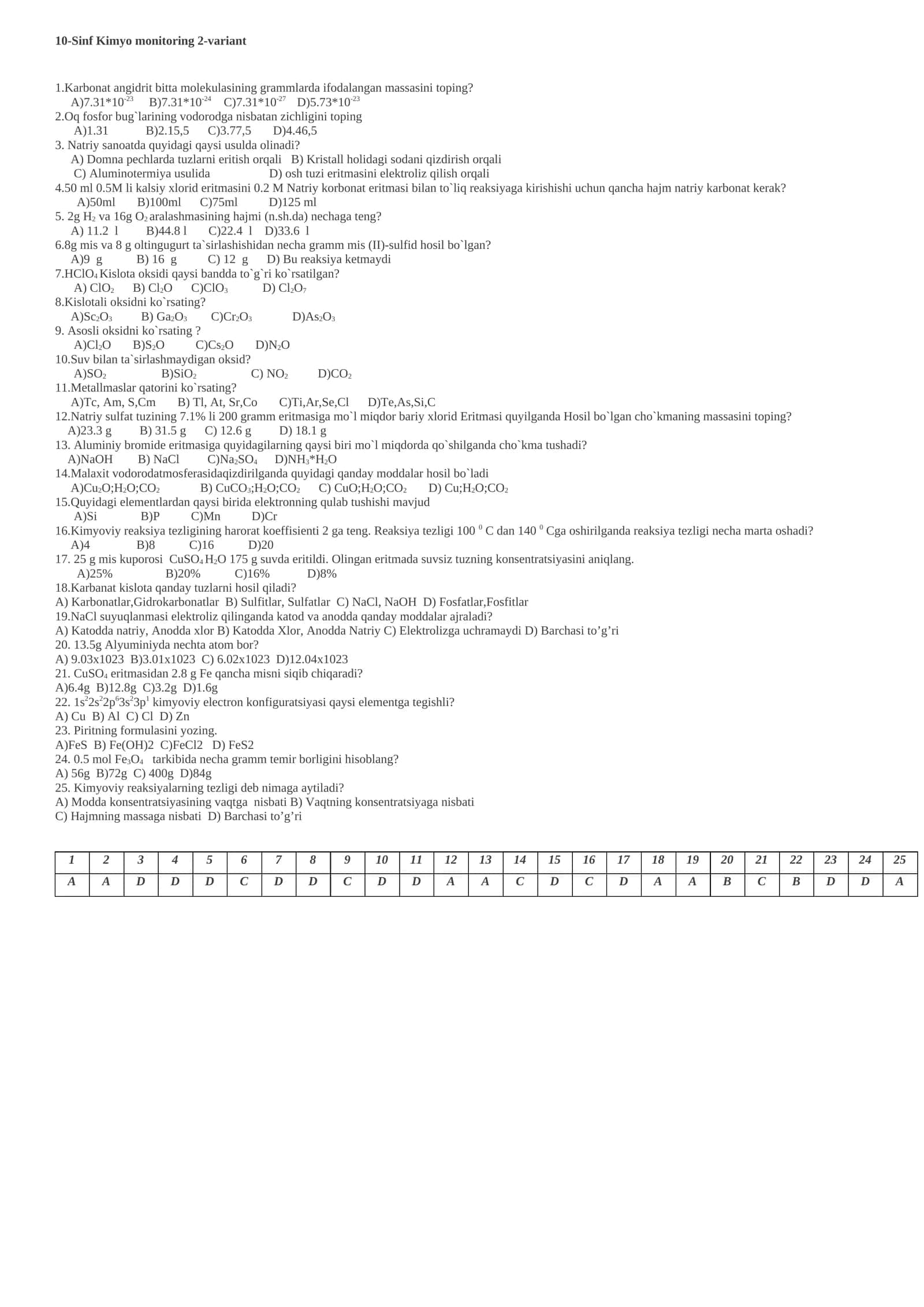 10-Sinf Kimyo monitoring 2-variant 1