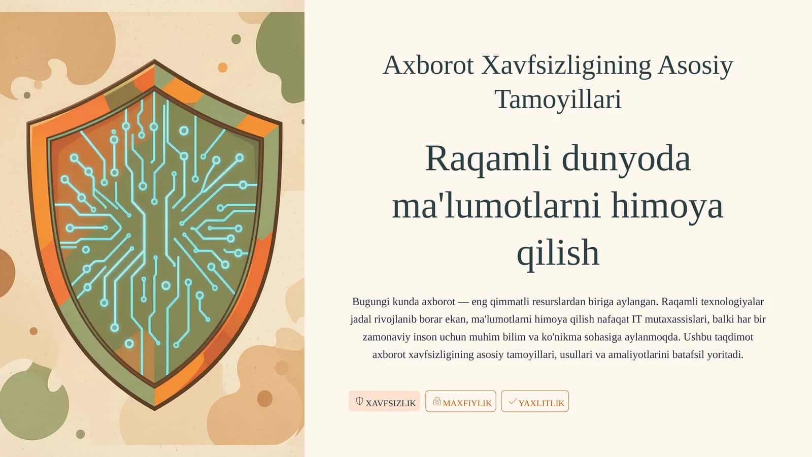 Axborot Xavfsizligining Asosiy Tamoyillari 1