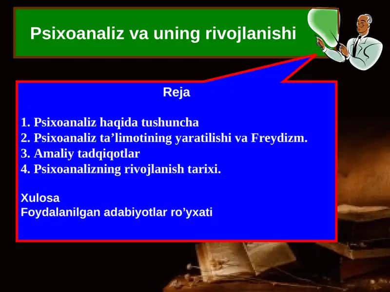 Psixoanaliz haqida tushuncha 1