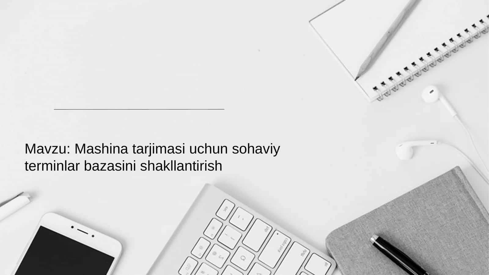 Mashina tarjimasi uchun sohaviy terminlar bazasini shakllantirish 1