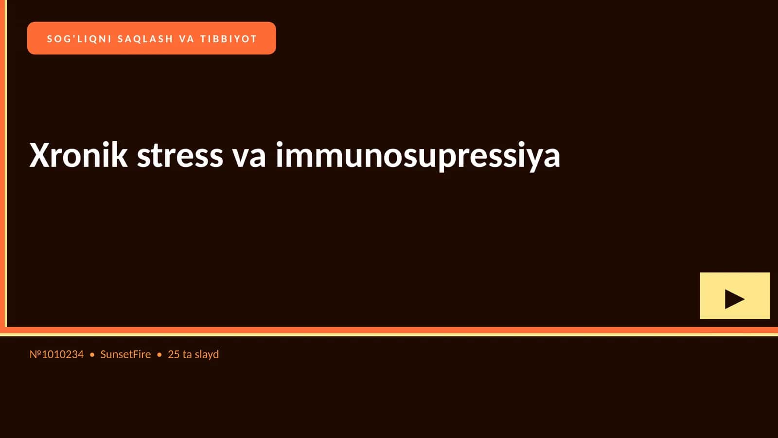 Xronik stress va immunosupressiya 1