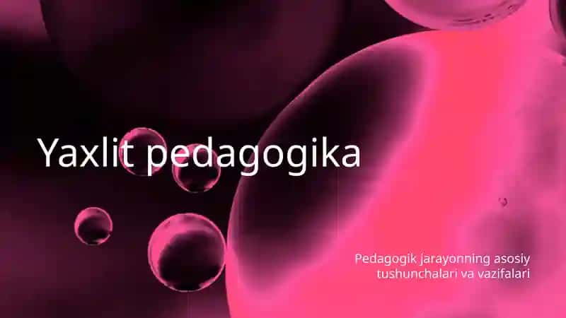 Yaxlit pedagogika
