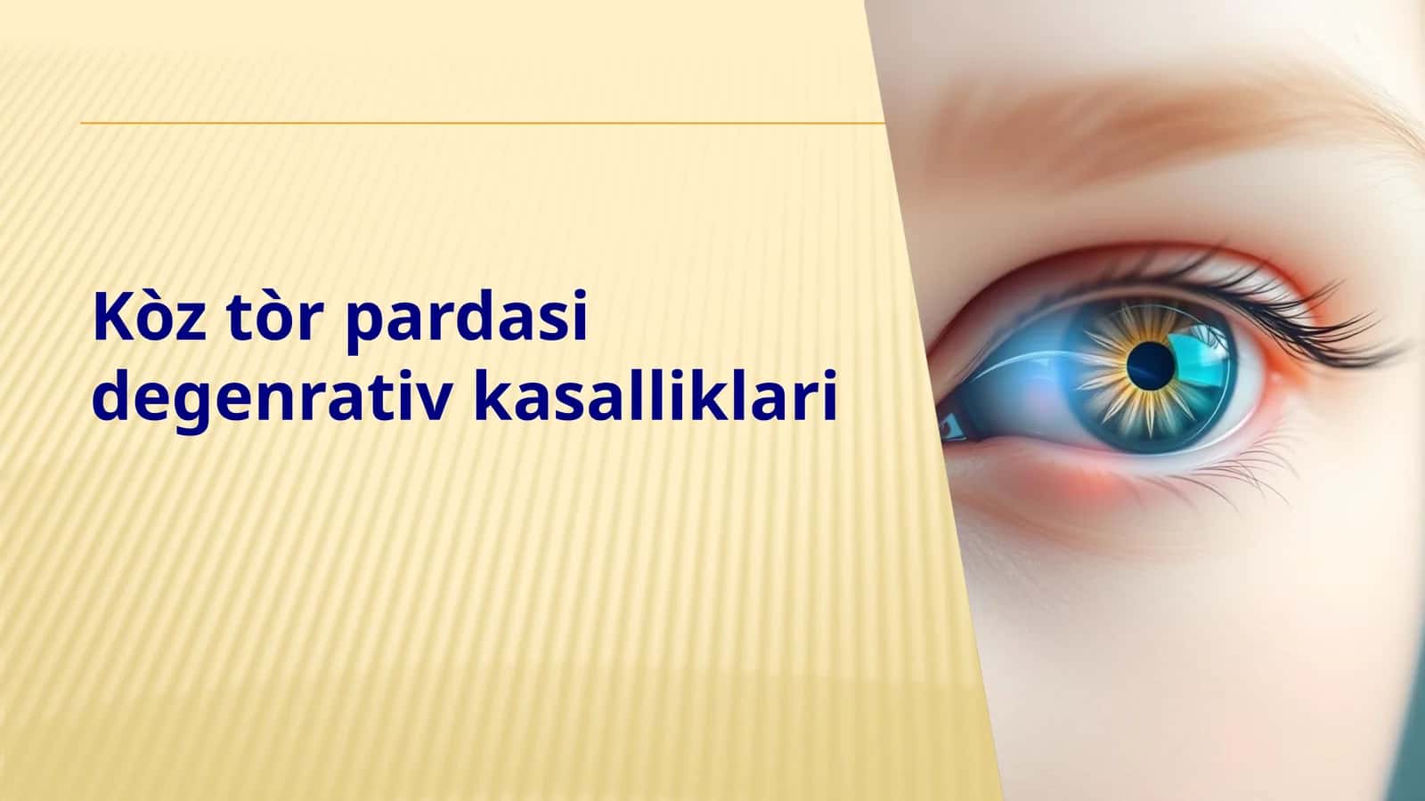 Ko'z to'r pardasining degenerativ kasalliklari 1