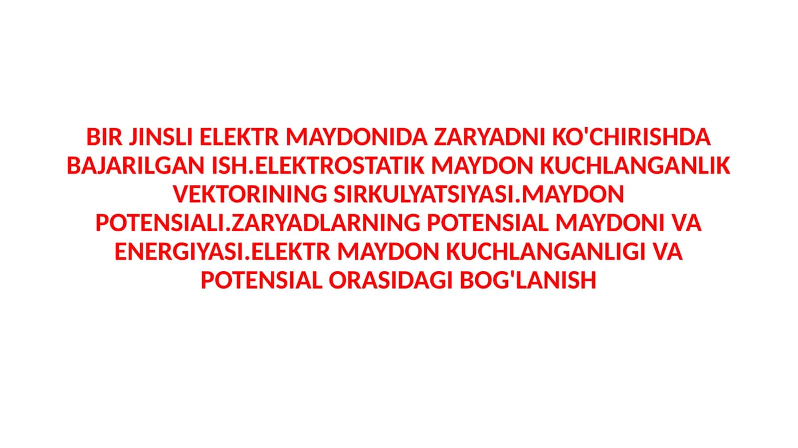 Elektrostatik Maydonlar 1
