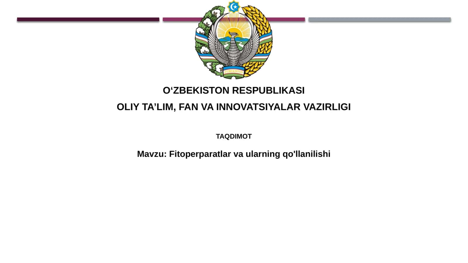 Fitoperparatlarvaularningqo'llanilishi 1