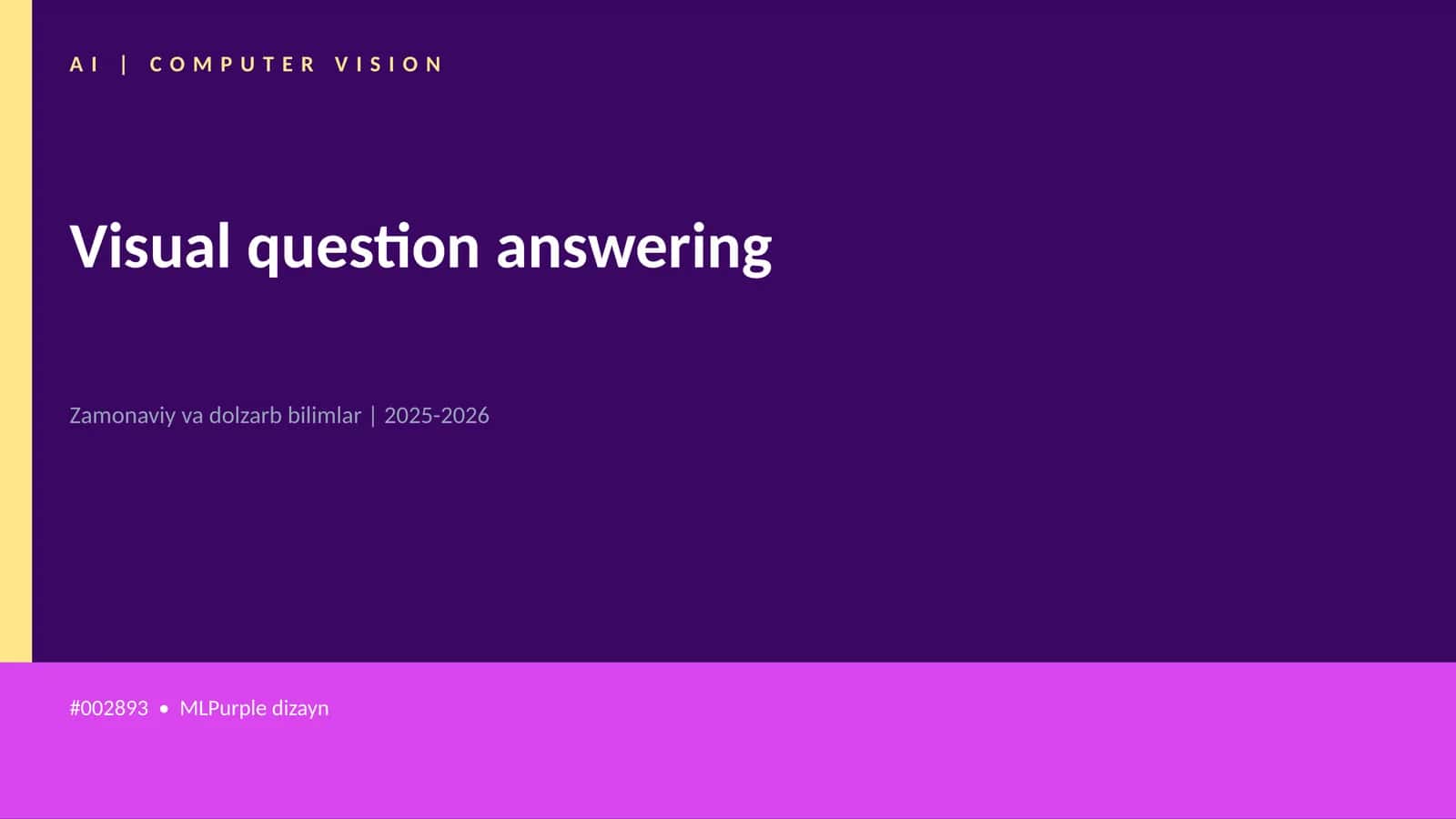 Visual question answering 1
