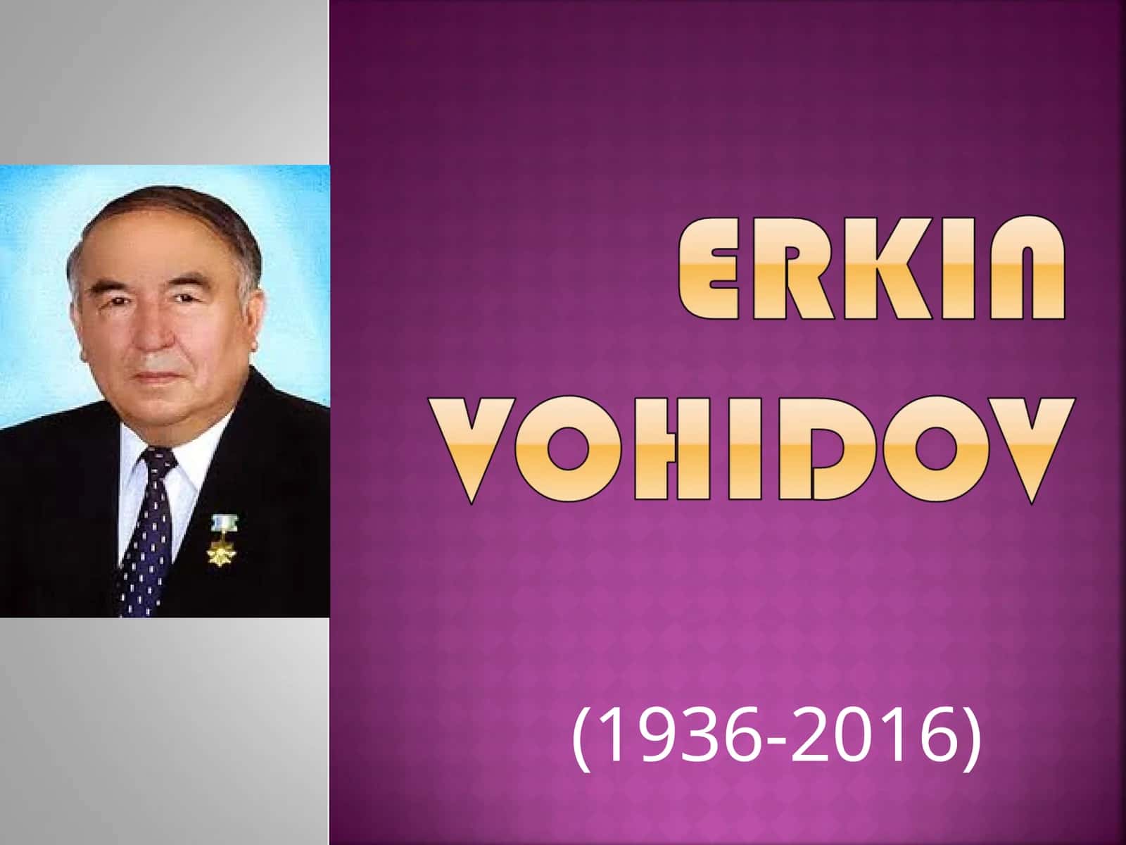 Erkin Vohidov Hayoti 1