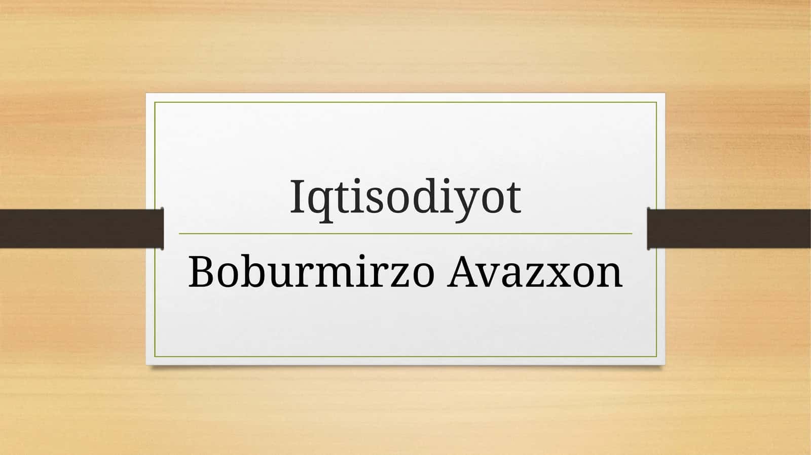 Soliqsolish san’ati 1