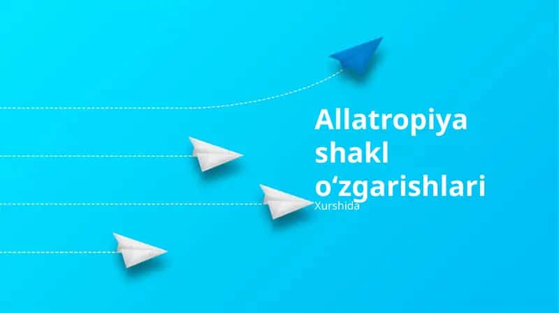 Allatropiya shakl o‘zgarishlari 1