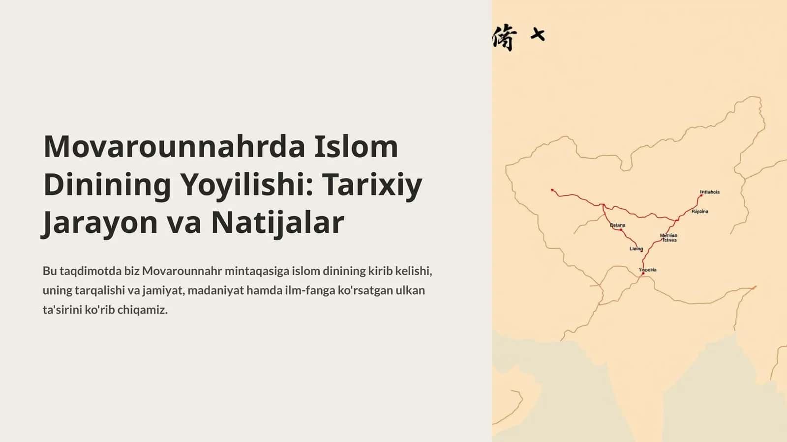 Movarounnahrda Islom Dinining Yoyilishi 1