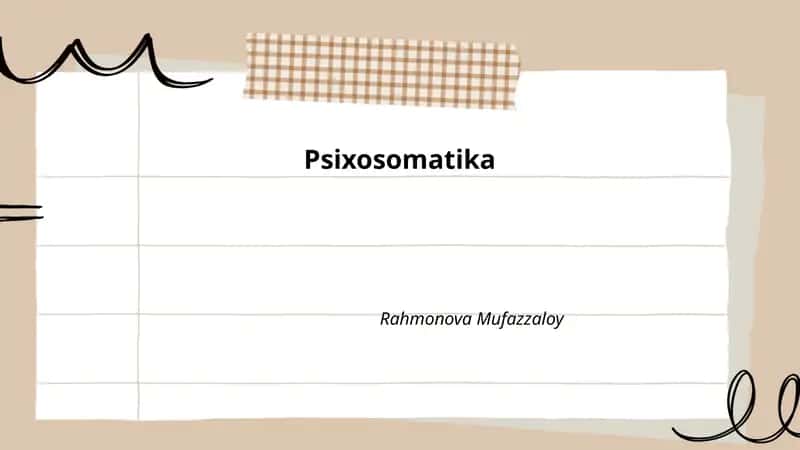 Psixosomatika 1