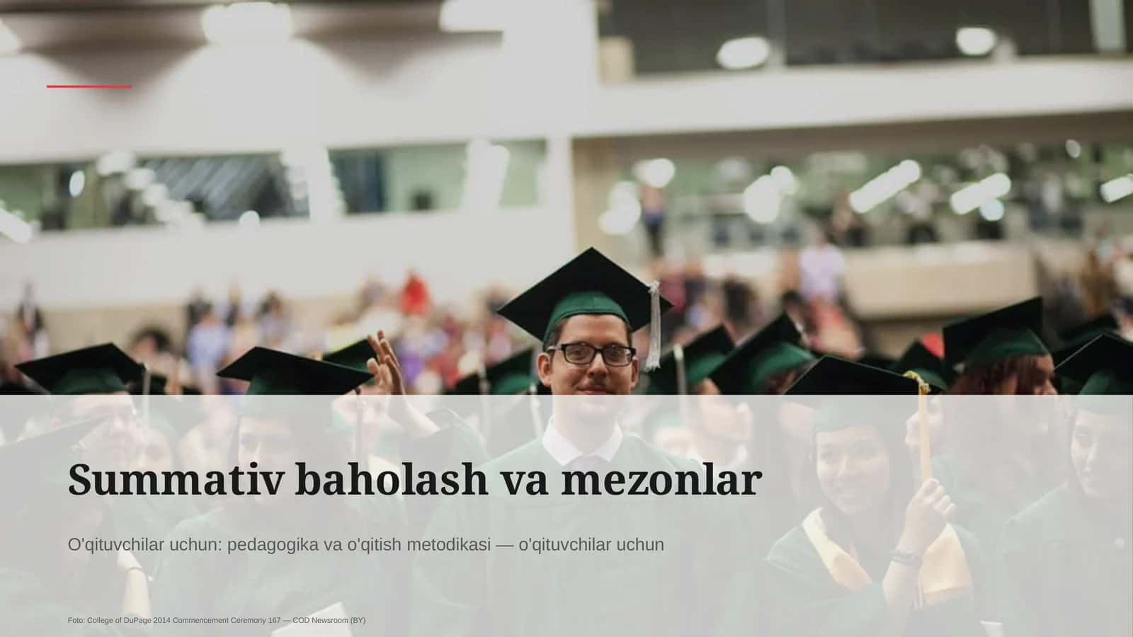 Summativ baholash va mezonlar 1