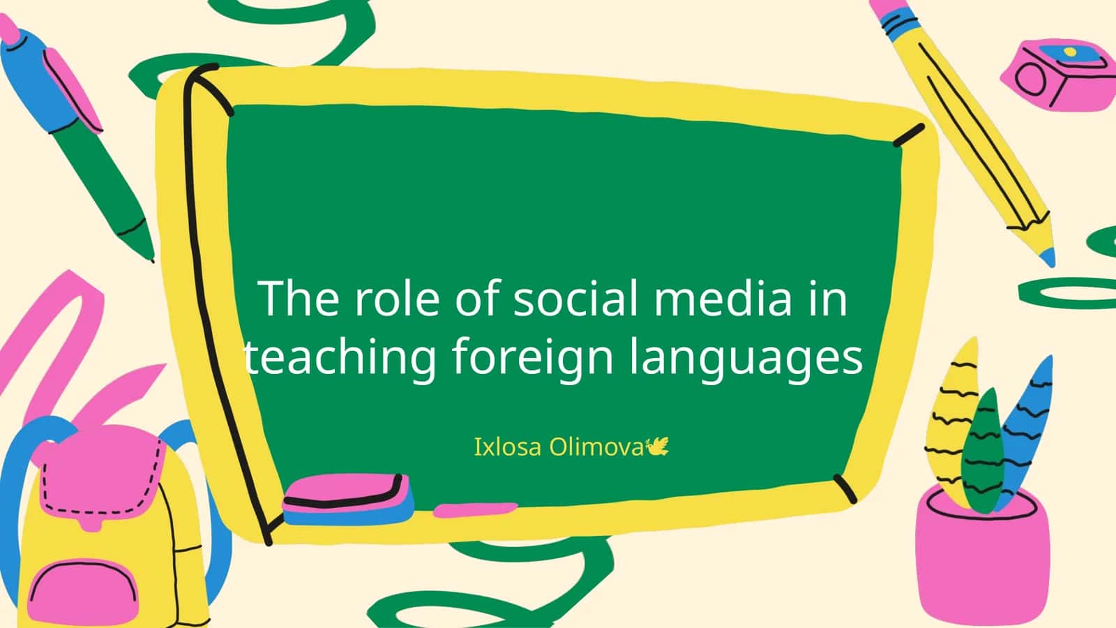 The Impact of Social Media on Language Learning 1