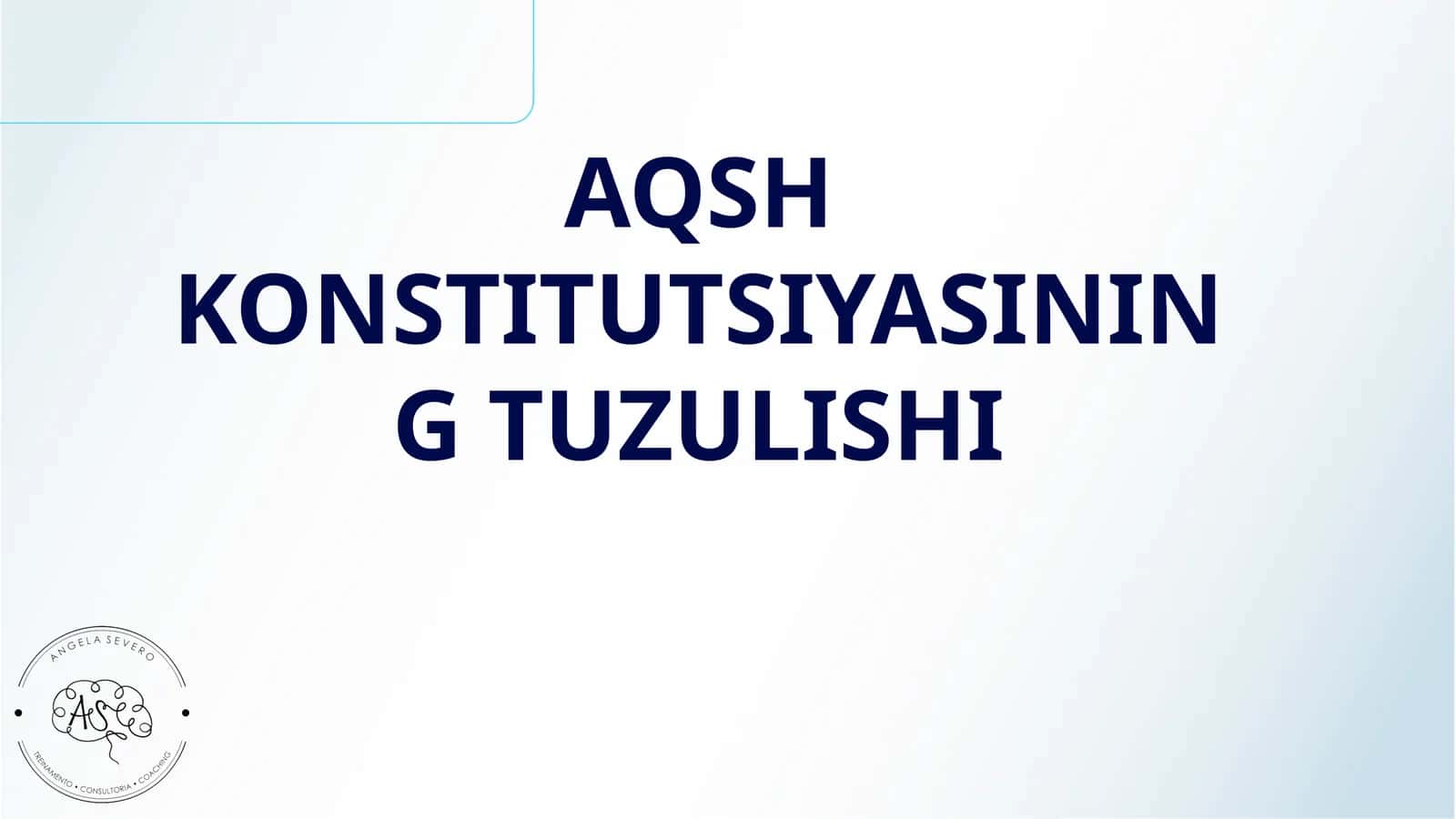 AQSH KONSTITUTSIYASINING TUZULISHI 1