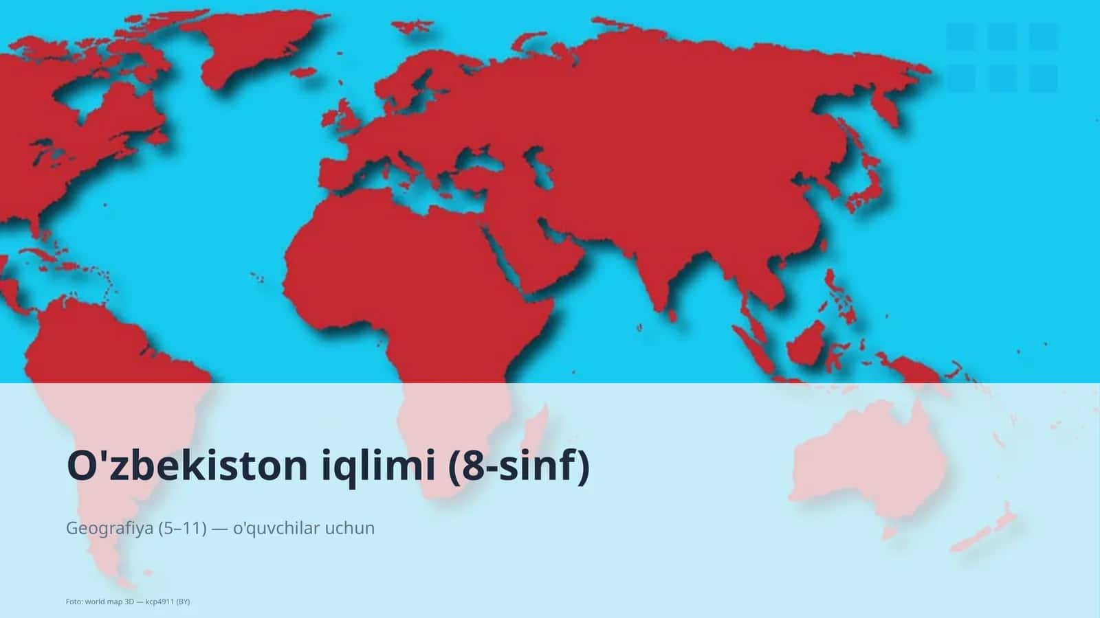 O'zbekiston iqlimi (8-sinf) 1