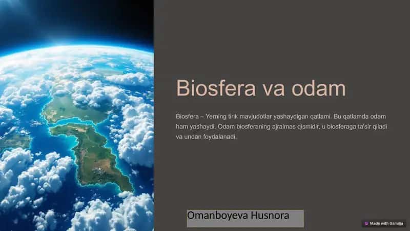 Biosfera va odam 1