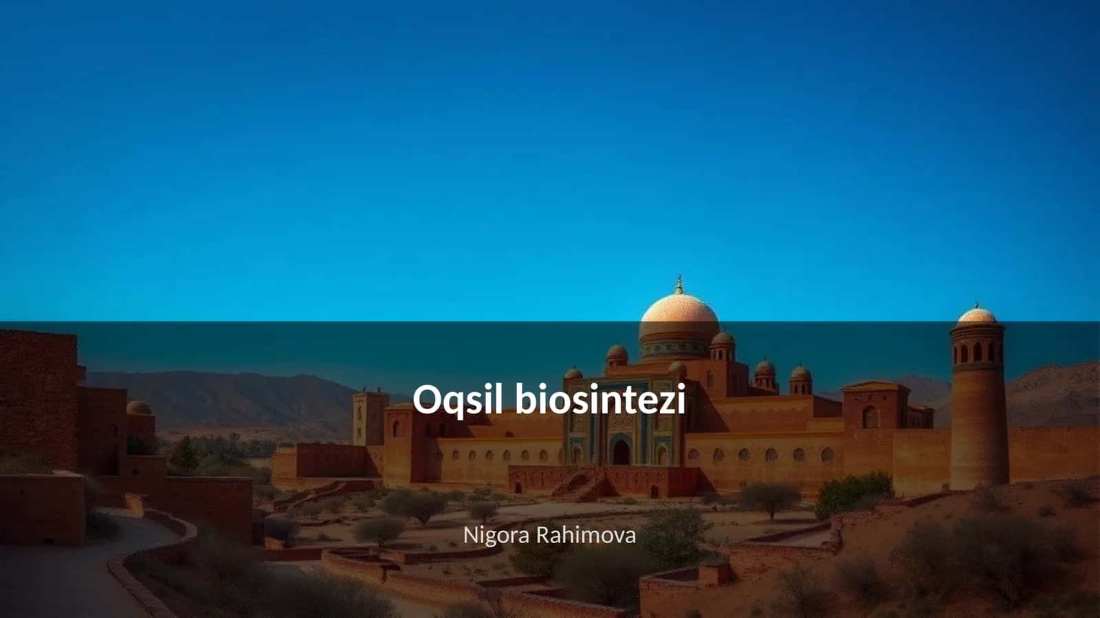 Oqsil biosintezi 1