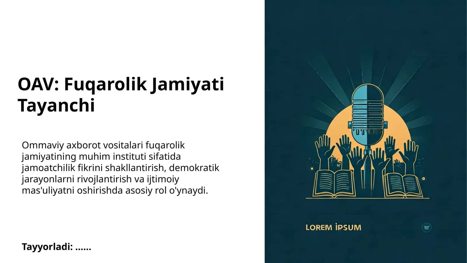 OAV: Fuqarolik Jamiyati Tayanchi 1