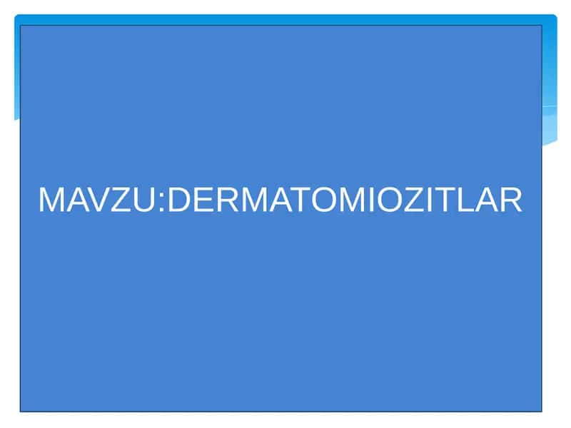 DERMATOMIOZITLAR 1