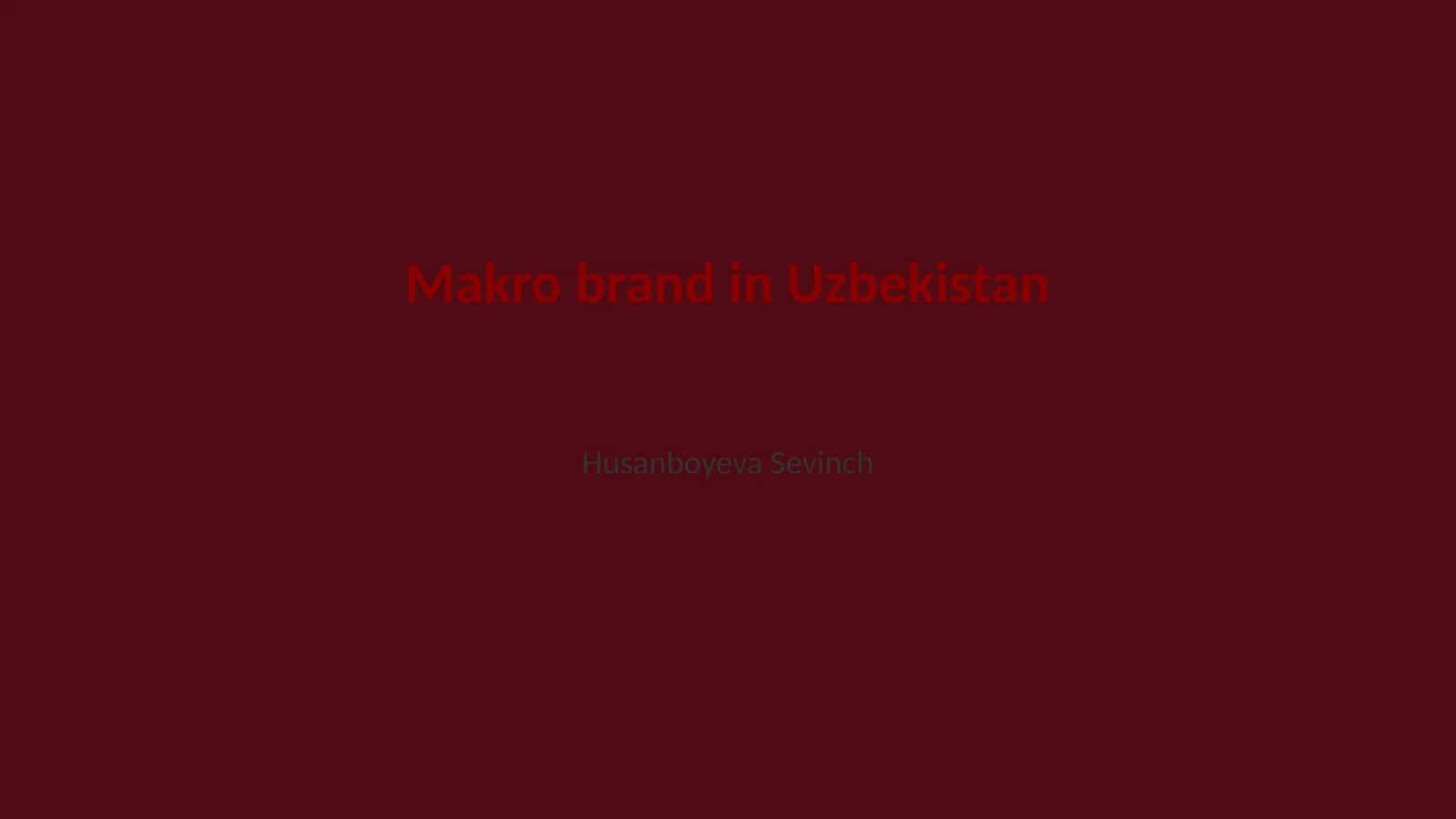 Makro brand in Uzbekistan 1
