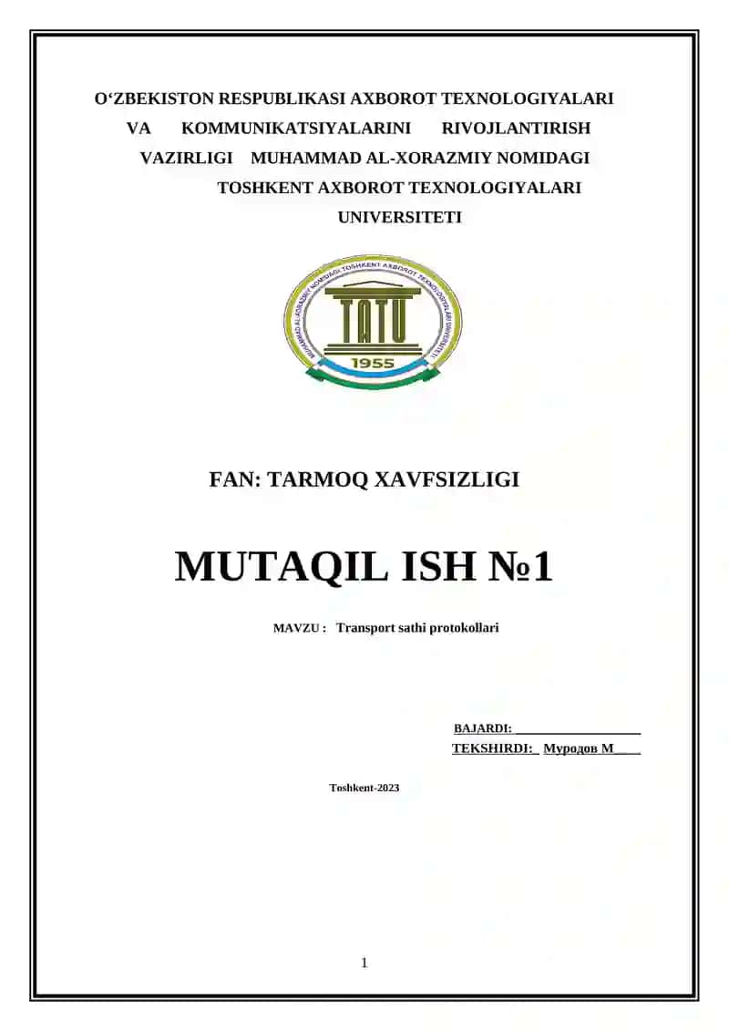 Transport sathi protokollari