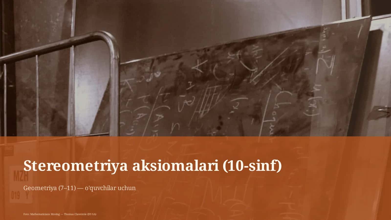 Stereometriya aksiomalari (10-sinf) 1