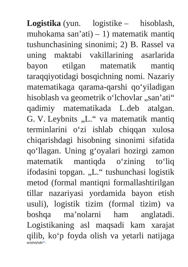 Logistika 1