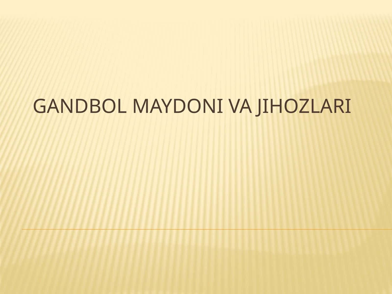 Gandbol maydoni jihozlari 1