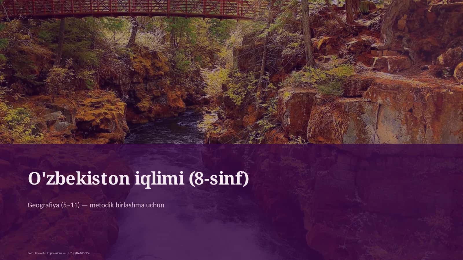 O'zbekiston iqlimi (8-sinf) 1