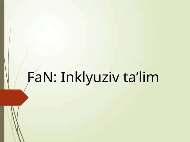 Inklyuzivta’lim 1