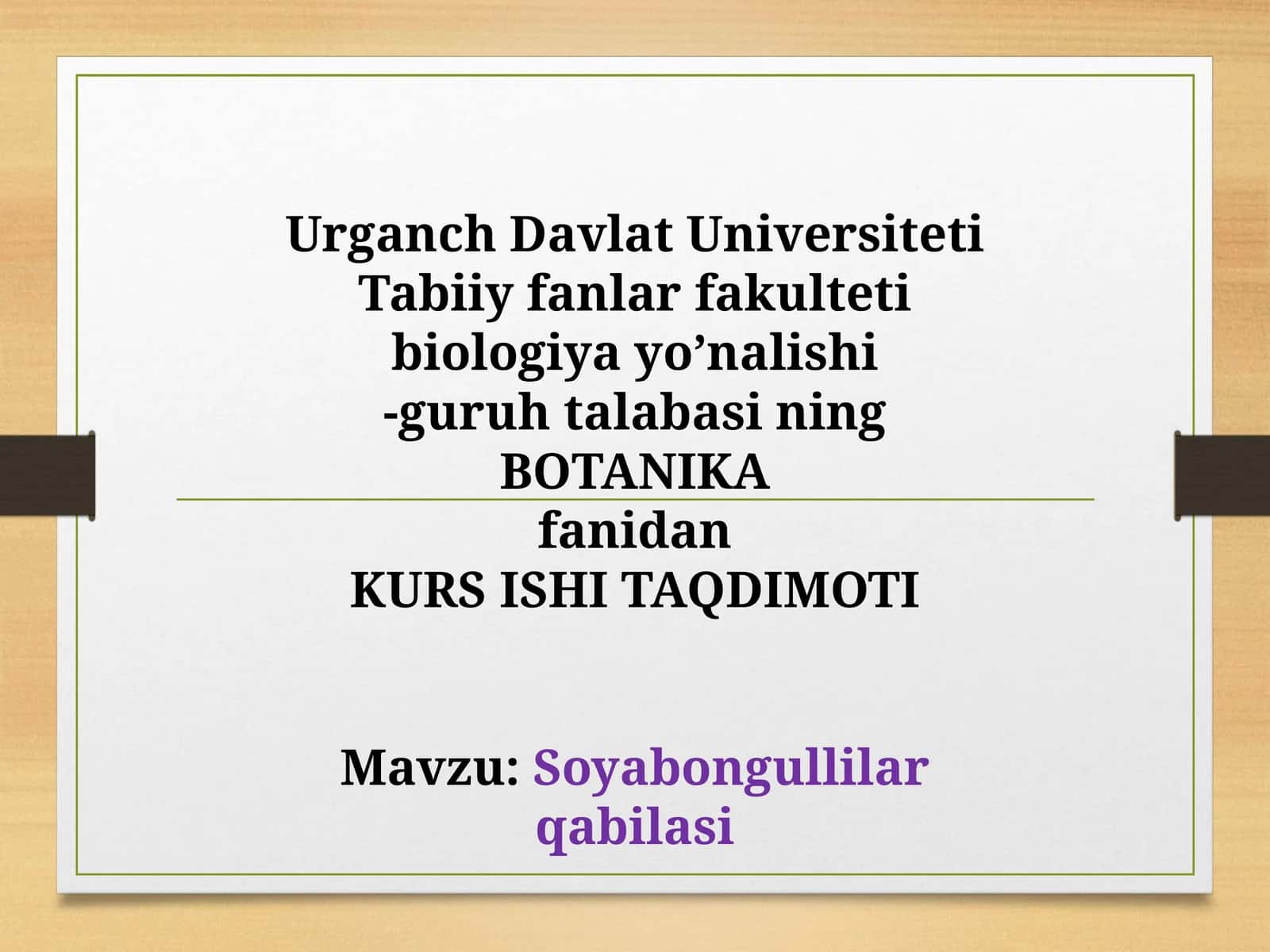 Soyabongullilar qabilasi 1