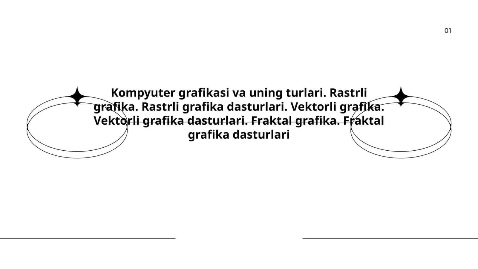 Kompyuter grafikasi va uning turlari 1