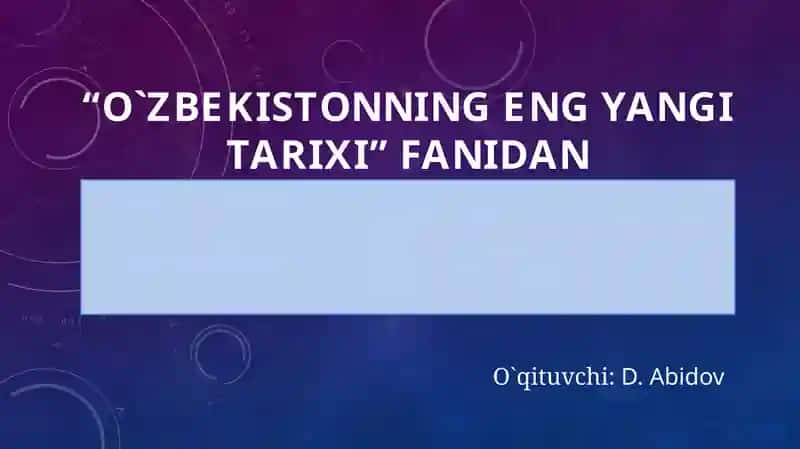 O‘zbekistonning O‘ziga Xos Istiqlol va Taraqqiyot Yo‘li