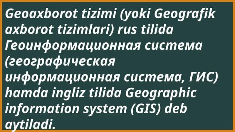 Geoaxborot tizimi 1