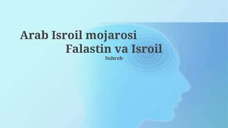 Arab-Isroil mojarosi: Tarixiy asoslar 1