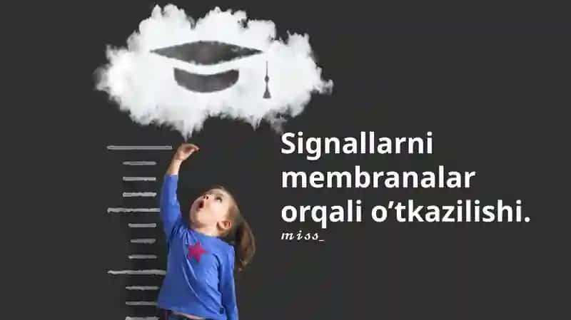 Signallarni membranalar orqali o'tkazilishi