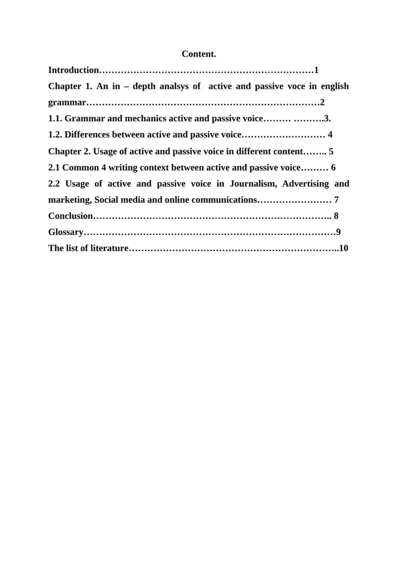 An in – depth analsys of active and passive voce in english grammar 1