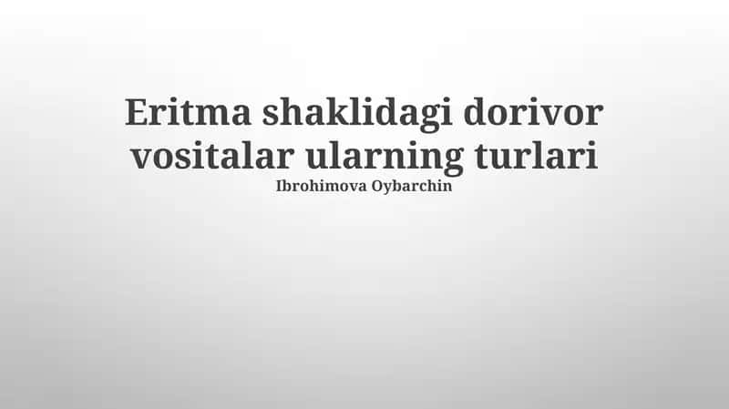 Har xil malham turlari 1