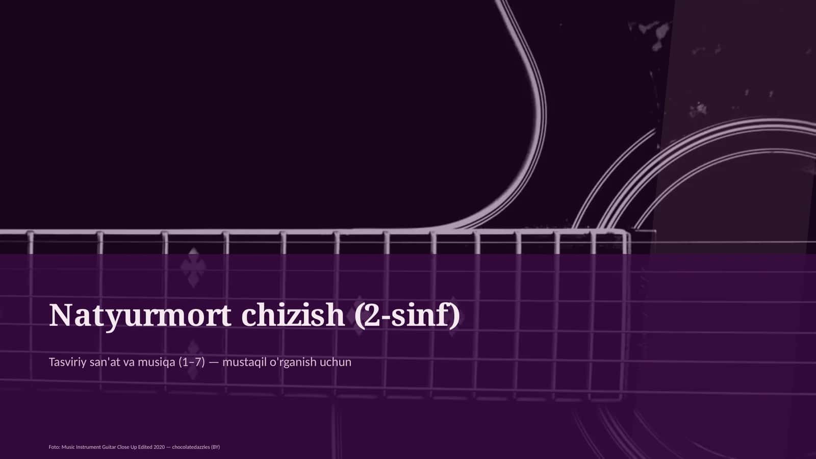 Natyurmort chizish (2-sinf) 1