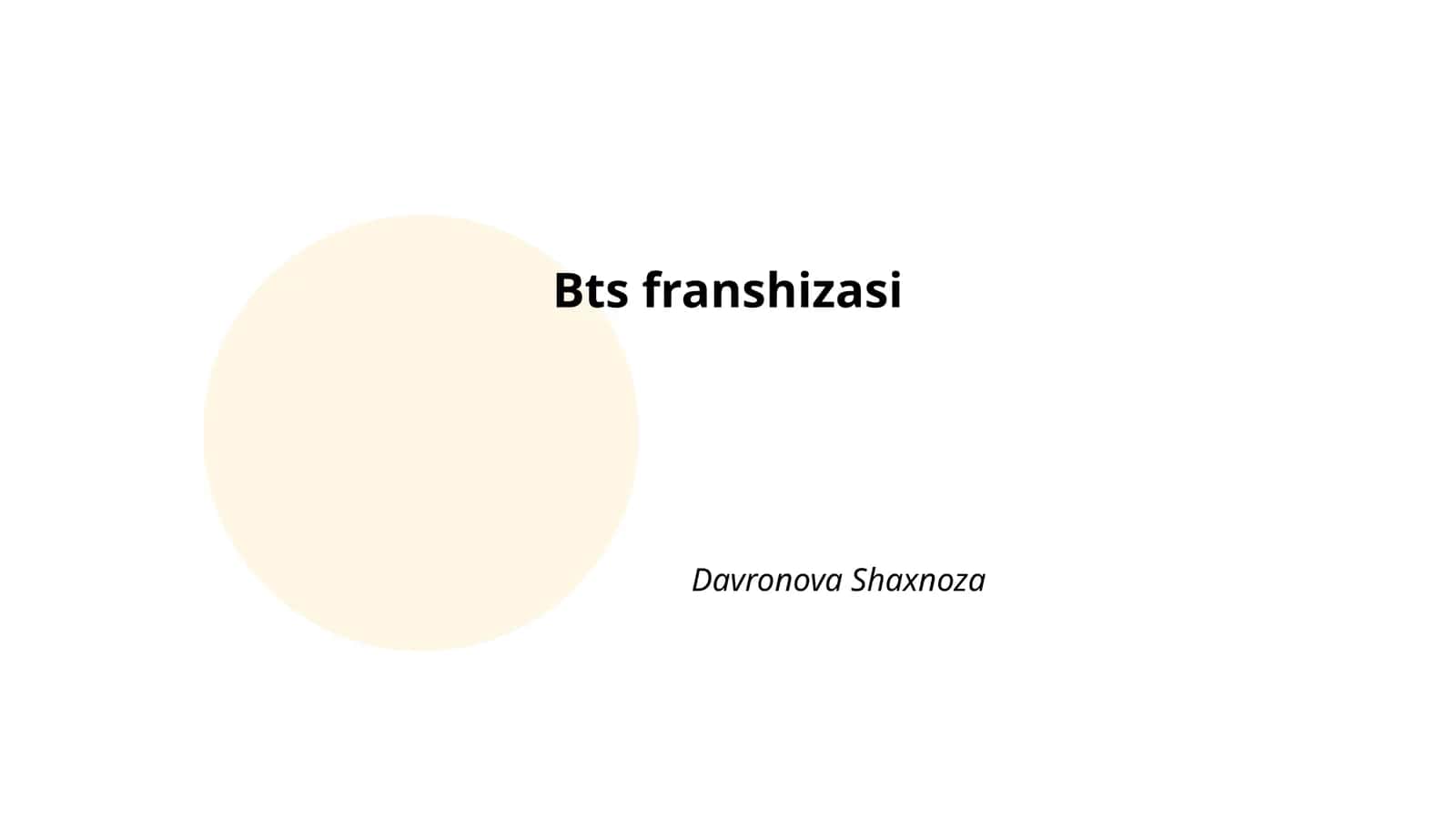BTS franshizasi 1