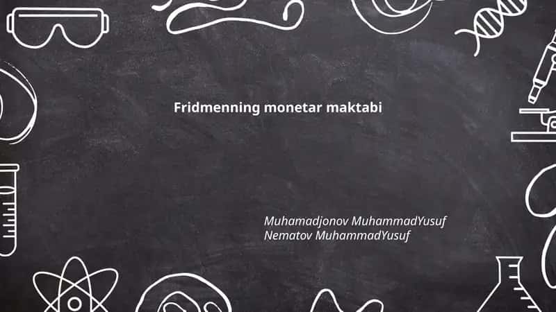 Fridmenning monetar maktabi 1